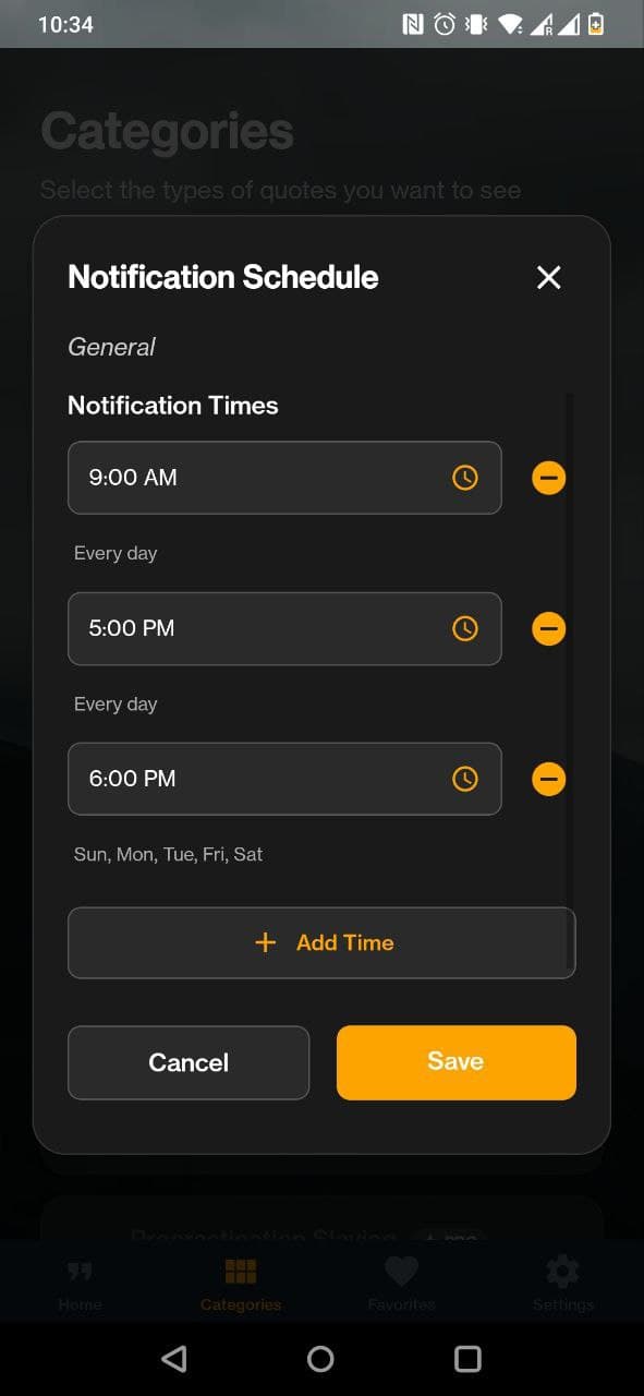 Rudmo app notifications screen